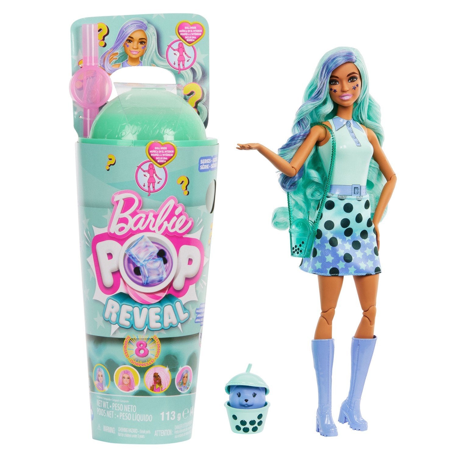 Barbie Pop Reveal Boba Green Tea