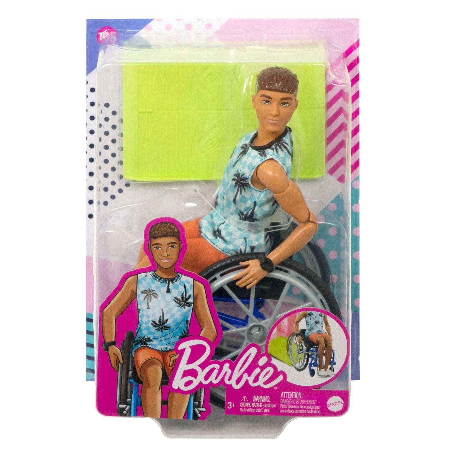 Barbie kørestol Ken