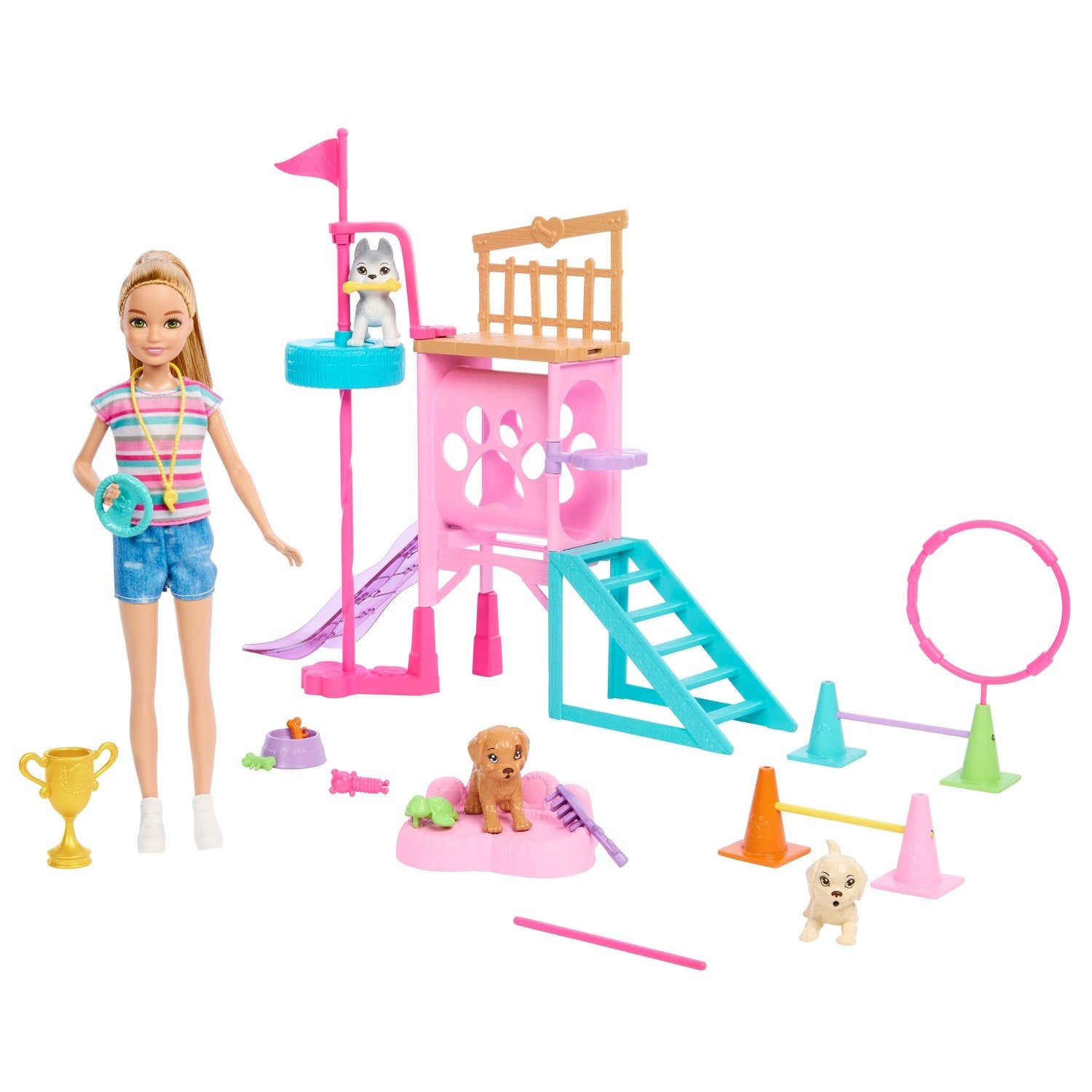 Barbie Stacie Puppy Playground -Lekset