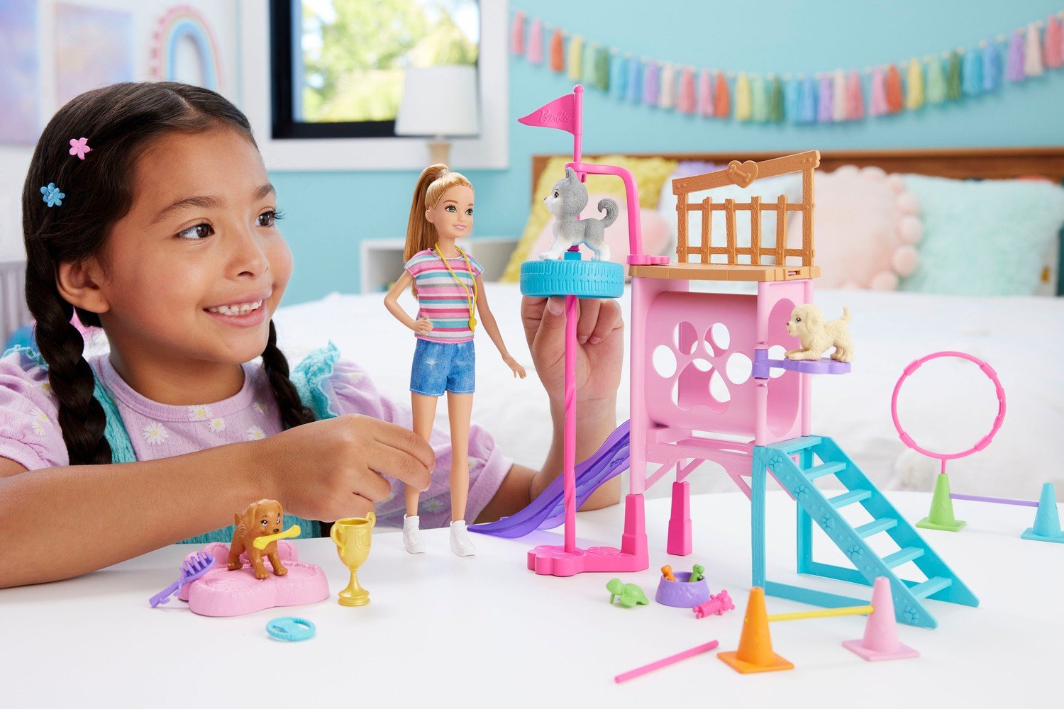 Barbie Stacie Puppy Playground -Lekset