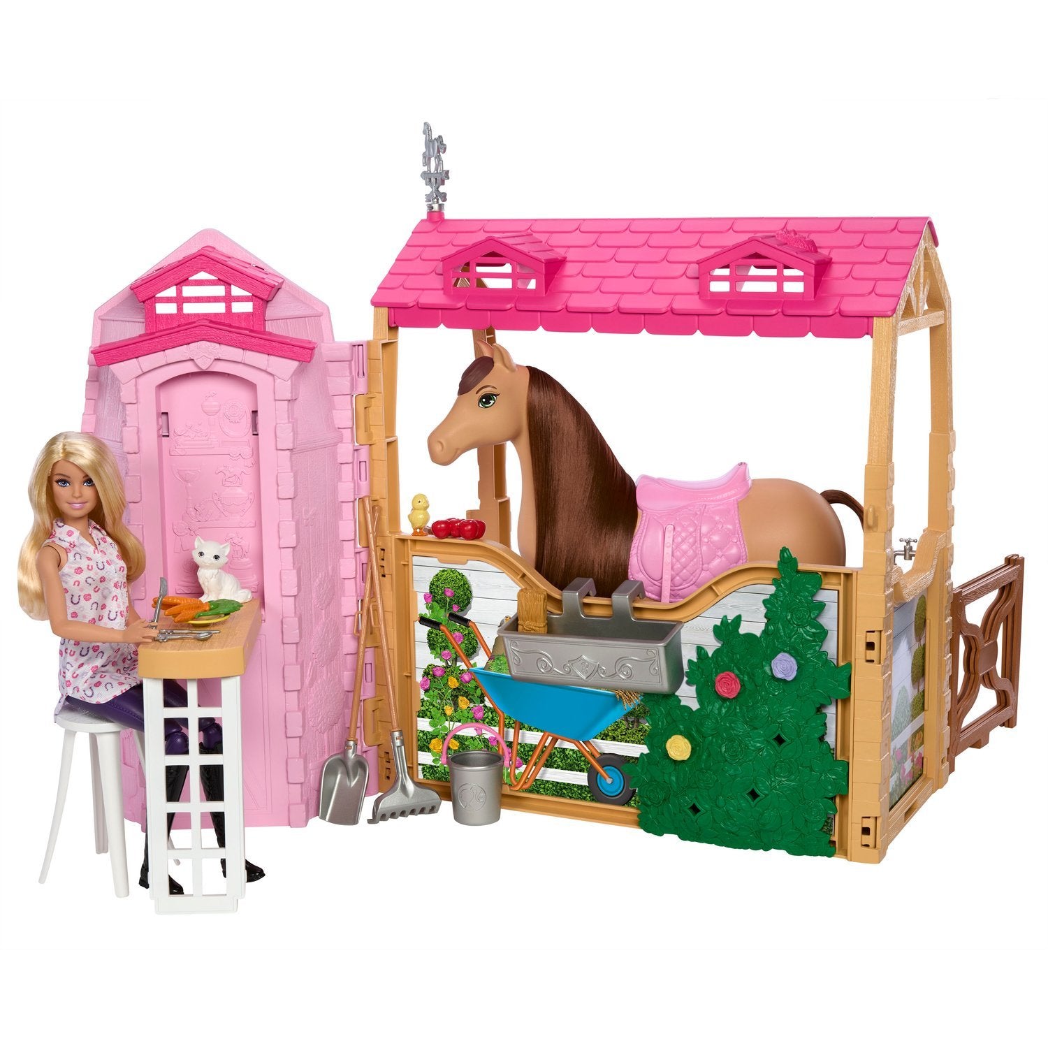 Barbie Ridestald, Dukke Og Pony