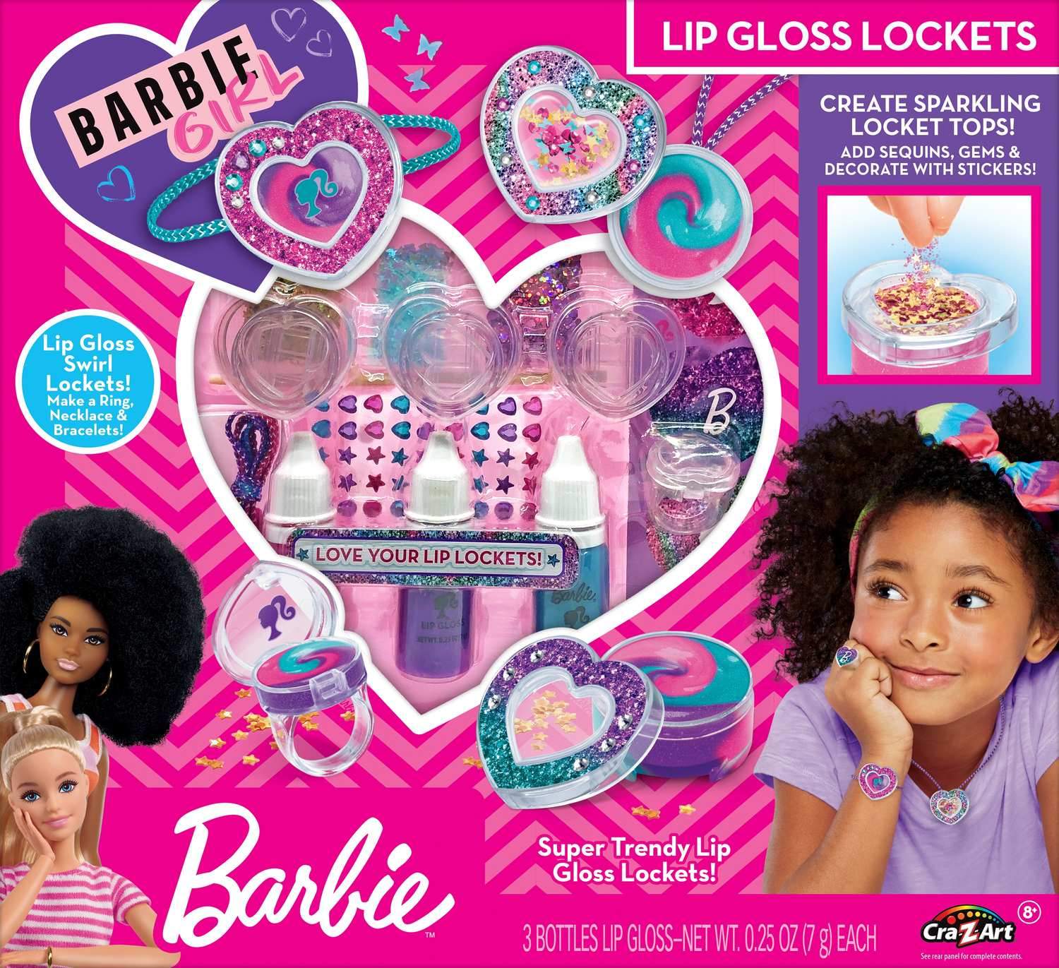 Barbie lipgloss medaljonsæt Sparkling Sweet Heart