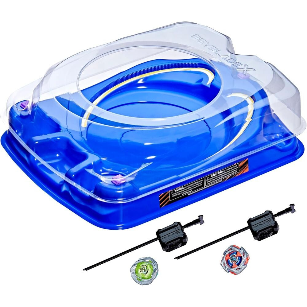 Beyblade X Drop Attack Battle Set med 2 launchers och 4 skivor