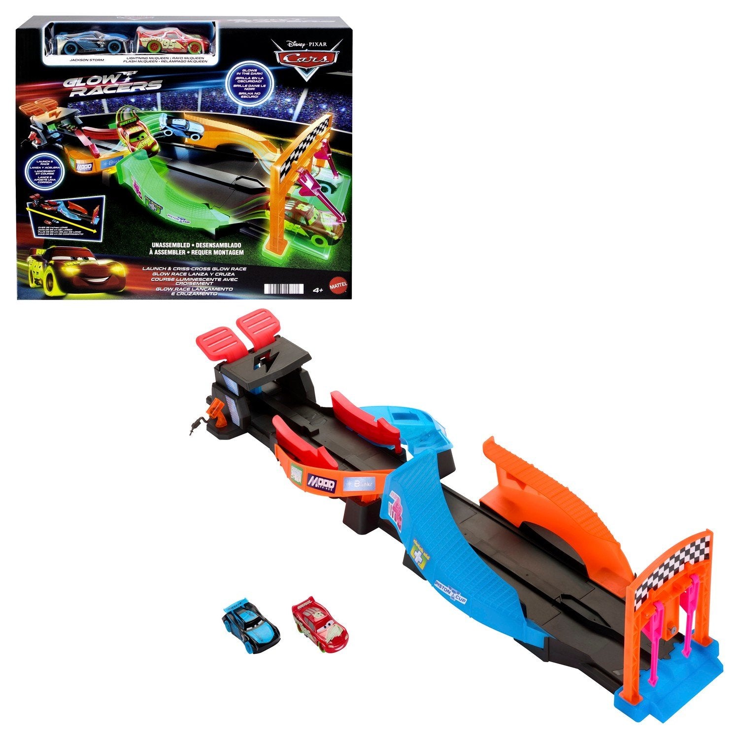 Cars Night Racing Track Set