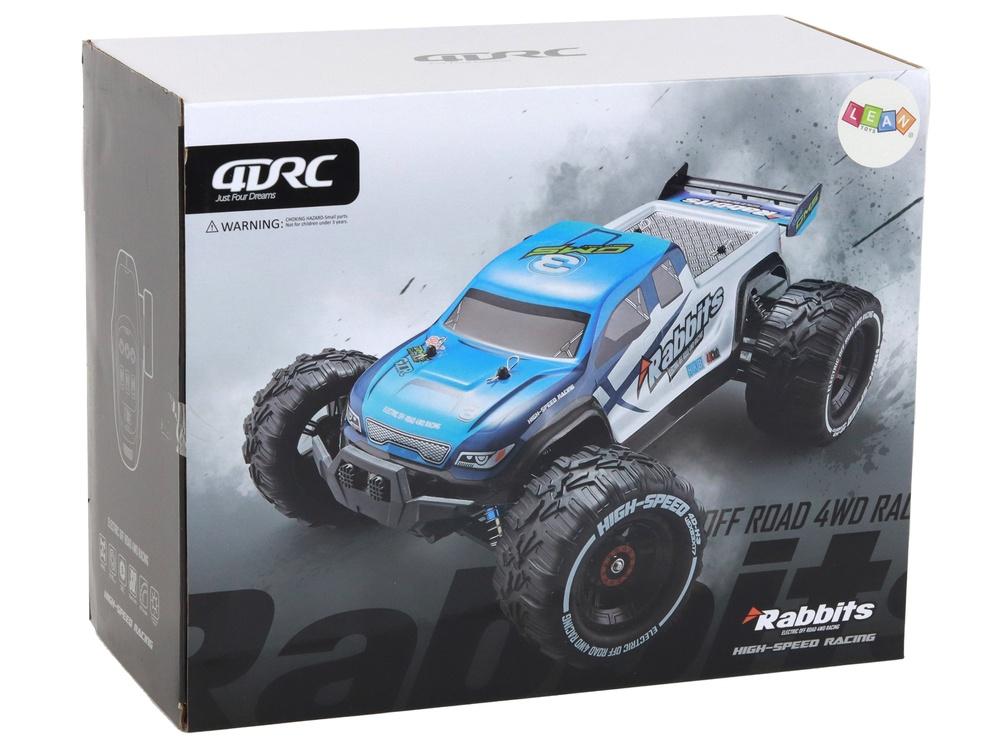 Blå 4WD RC terrängbil - High Speed, LED-ljus, 2,4G