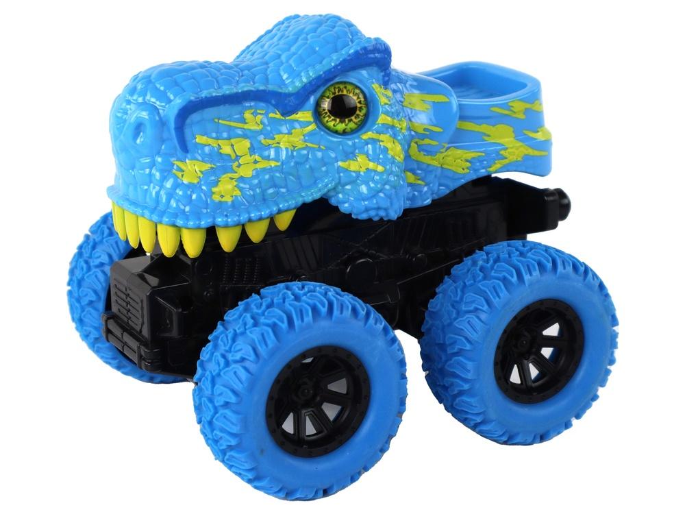 Blå T-Rex Friction Drive Vehicle - Realistisk Dino Sjov!