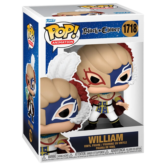 Black Clover POP Figur - William, samlarbar vinylleksak