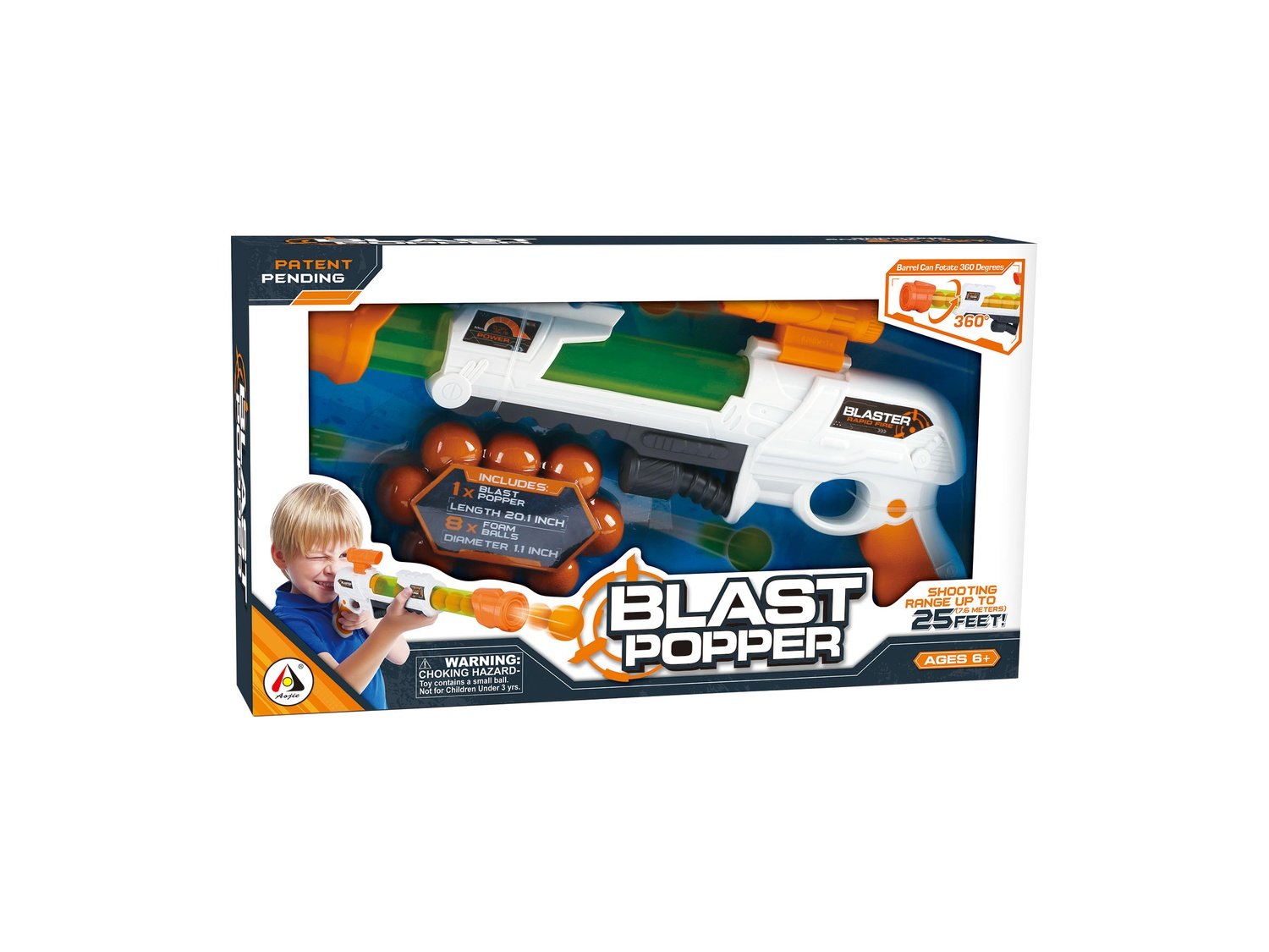 Blast Popper Set med 8 bollar