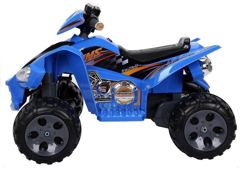 Blue Electric Quad: 12V batteri, to motorer, fjernbetjening