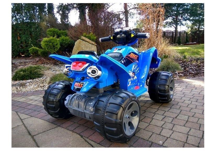 Blue Electric Quad: 12V batteri, to motorer, fjernbetjening