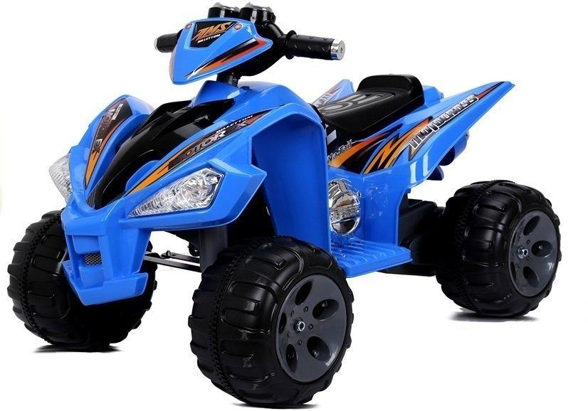 Blue Electric Quad: 12V batteri, to motorer, fjernbetjening