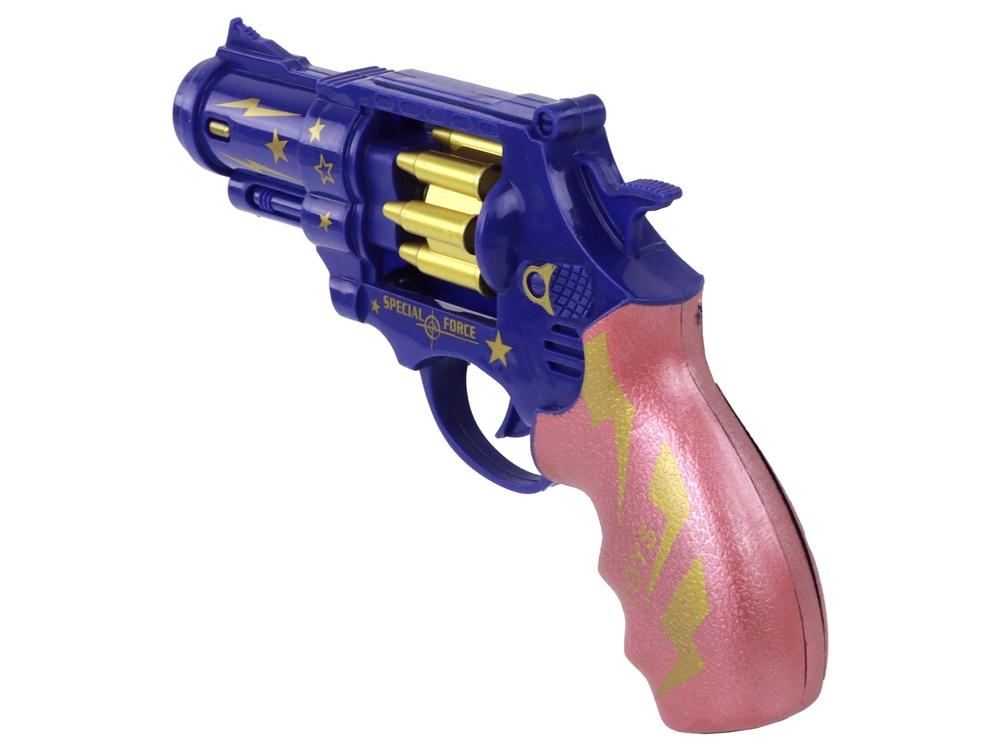 Blue & Pink Revolver: Realistiska ljud, ljus och lek!