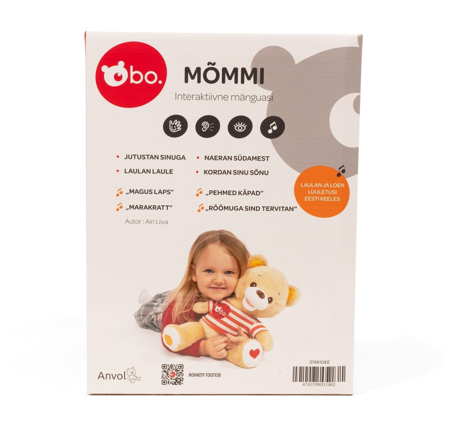 Bo. Interactive Toy Bear (på estniska språk.)