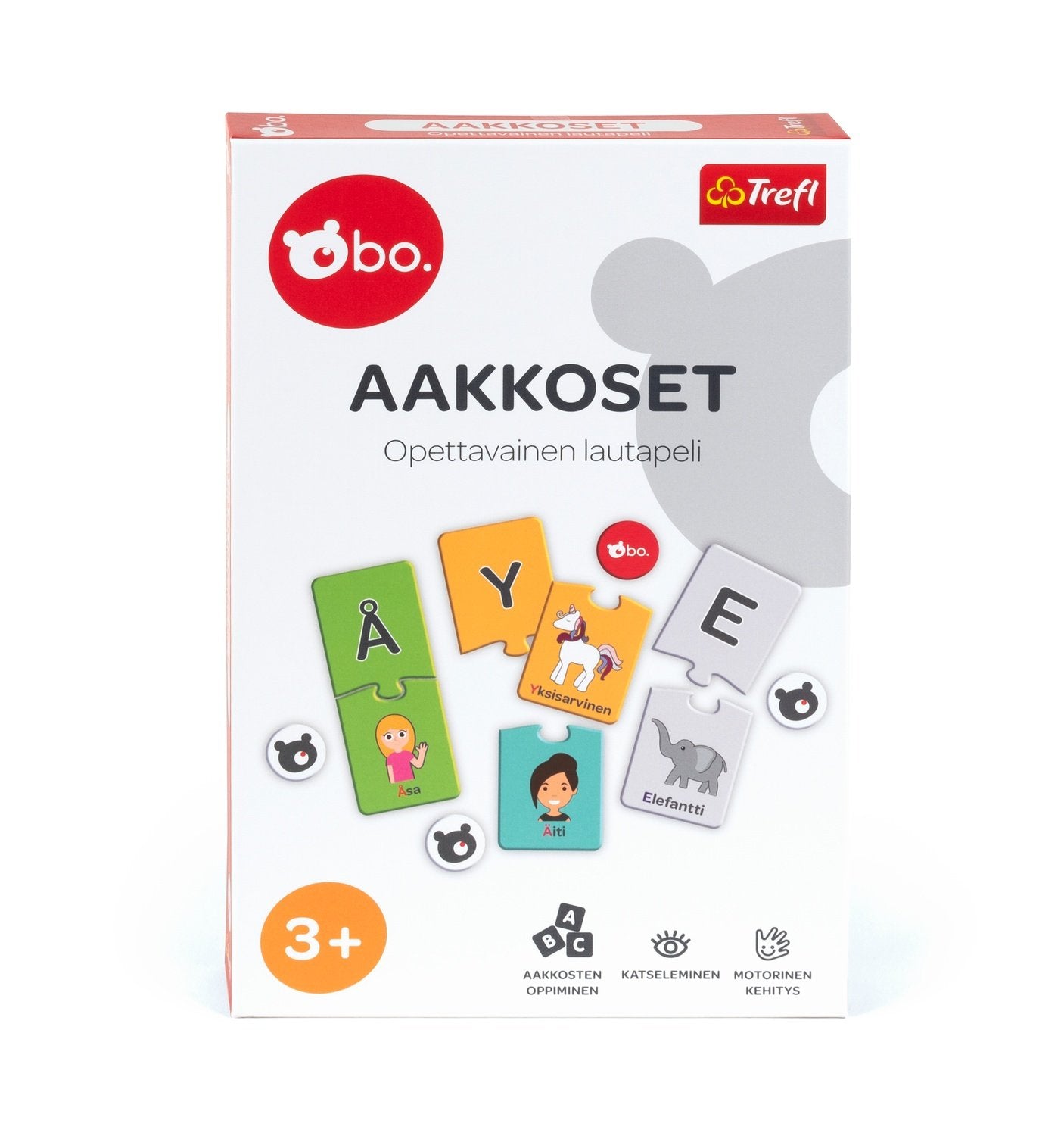 Bo. Pedagogiskt brädspel "Alphabet" (på finska)