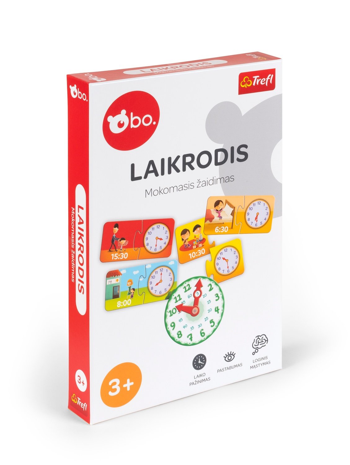 Bo. Pedagogiskt brädspel "Clock" (på litauiska språk.)