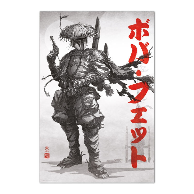 Boba Fett-affisch, Star Wars-konsttryck, 24x36 tum