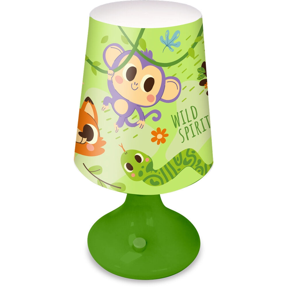 Bordslampa med skogstema för heminredning och ambient belysning