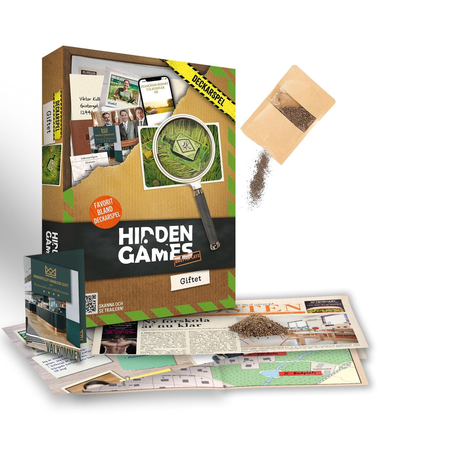 Brottsplats Brädspel - Mysterie Pusseläventyr