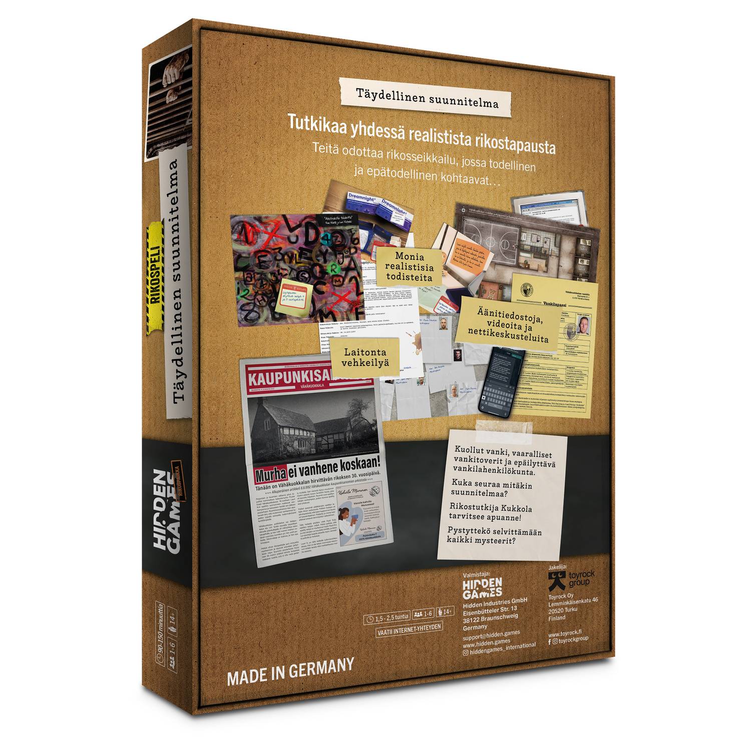 Brottsplatsspel: Den perfekta planen, 1–6 spelare, 14+