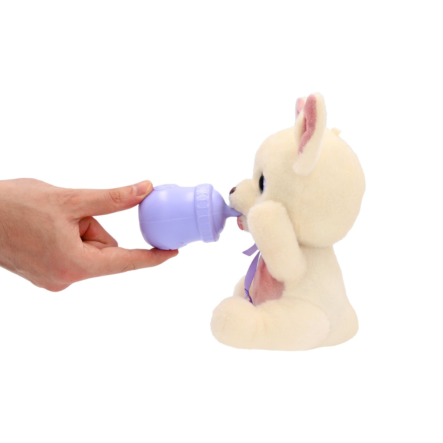 Chihuahua plyschleksak med filt och flaska, 18 cm