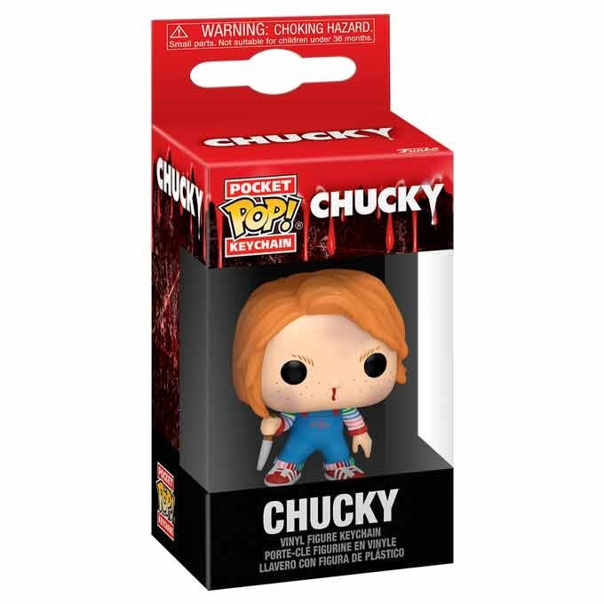 Chucky Pocket POP-nyckelring – Samlarlig skräckfigur