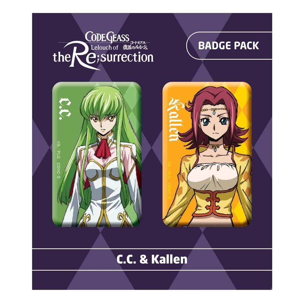 Code Geass Lelouch of the Re:surrection Pin Badges 2-Pack CC &amp; Kallen