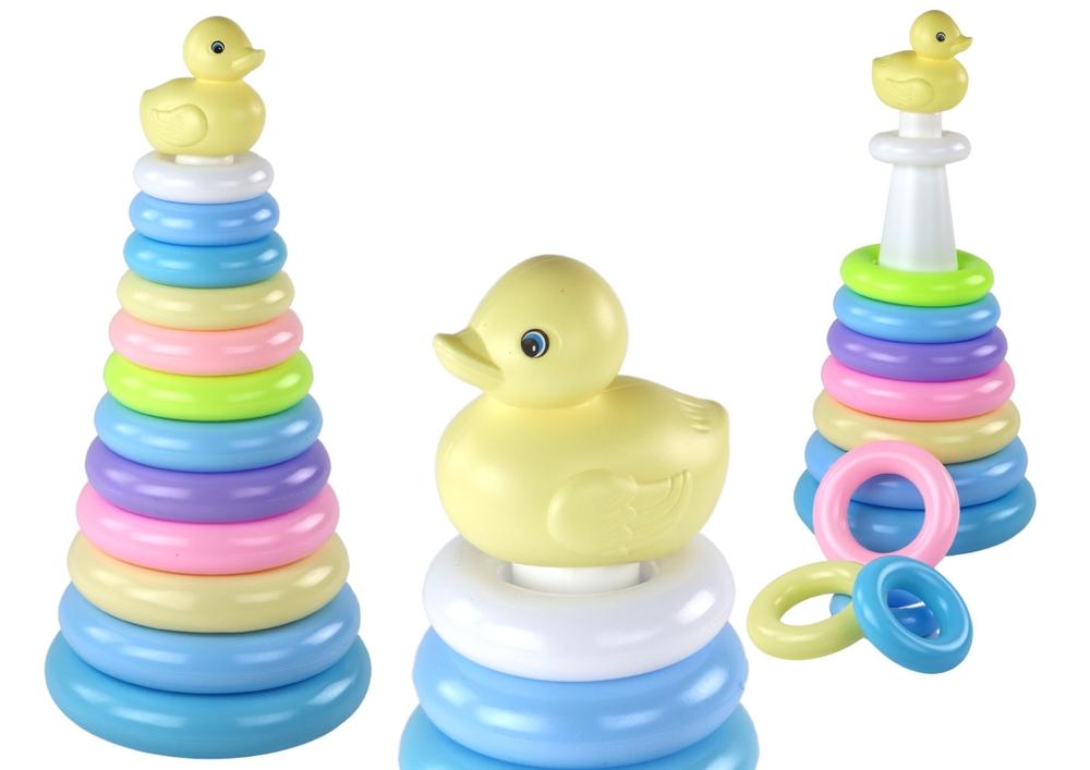 Colorful Duck Pyramid: 12 cirklar för skickligt kul!