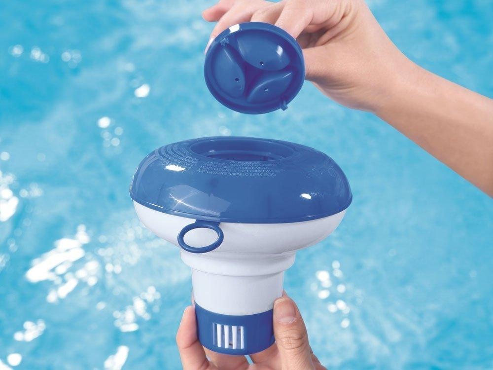 Compact Pool Chemical Dispenser: Rent, sikkert svømmevand