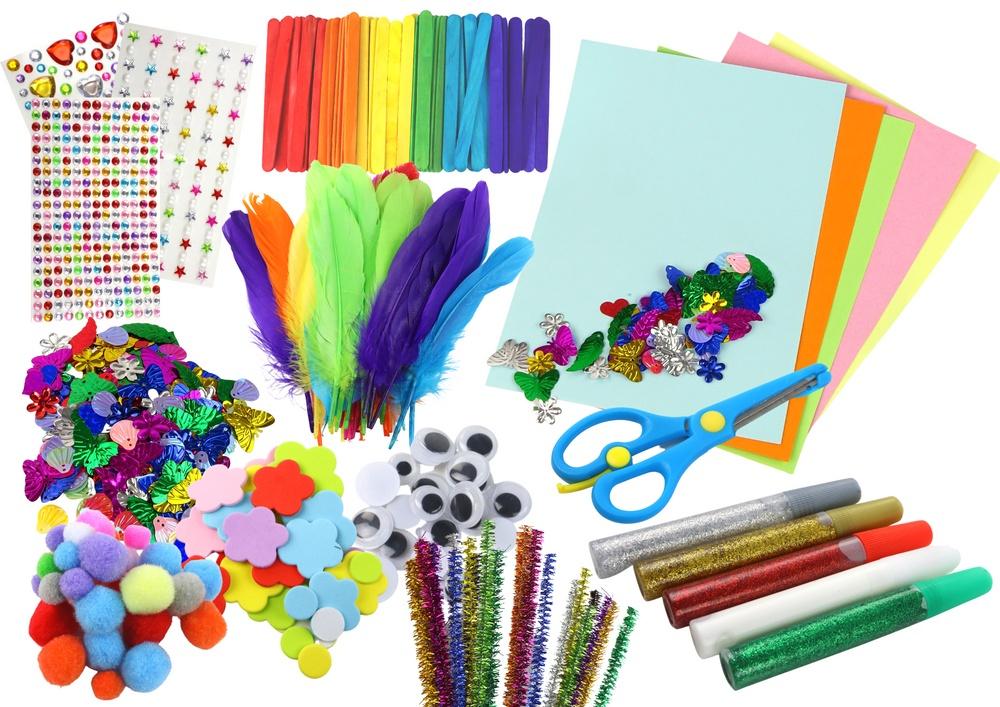 Creative Fun Kit: Stickers, Pompoms, Feathers &amp; Glitter