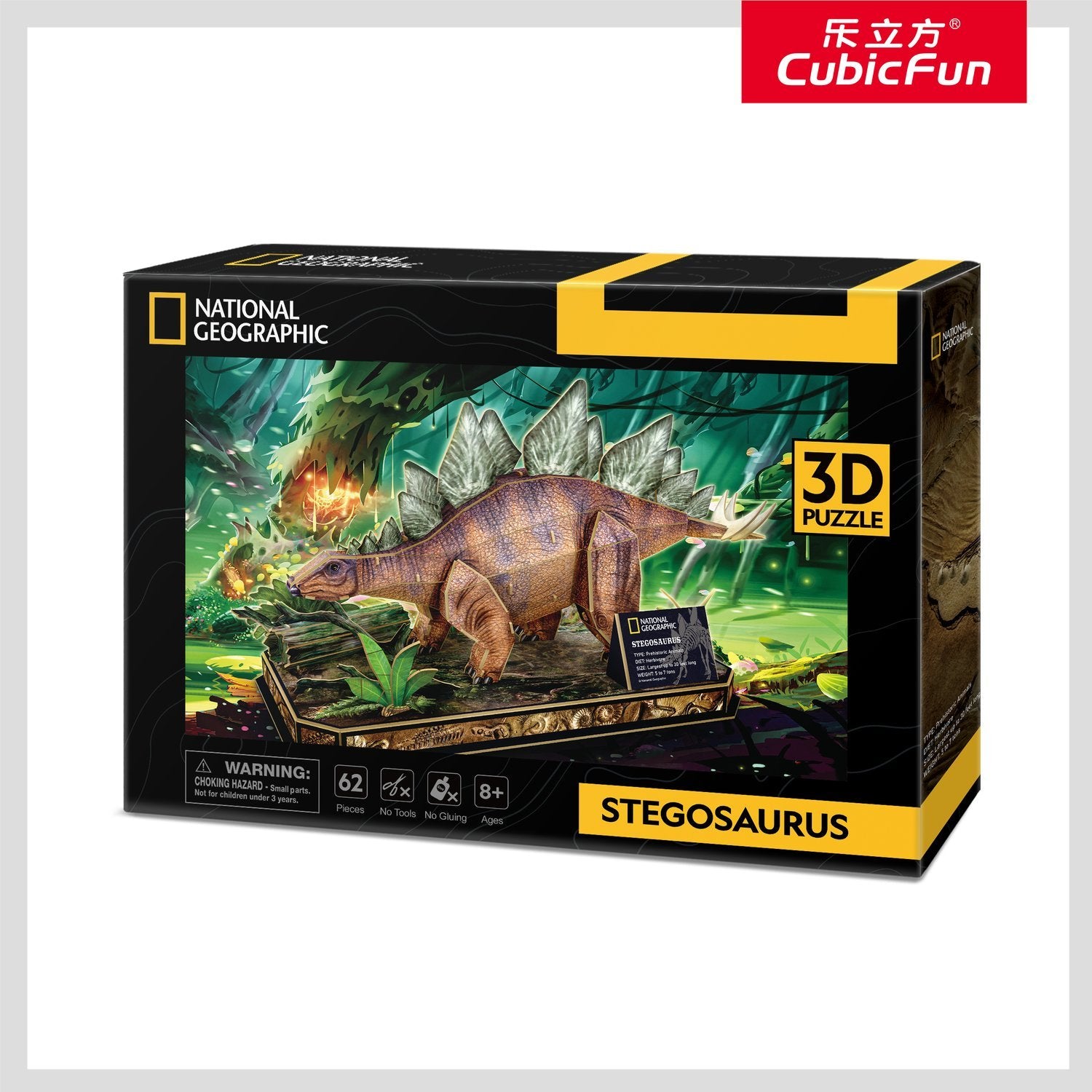 Cubic Fun National Geographic 3D-puslespil Stegosaurus