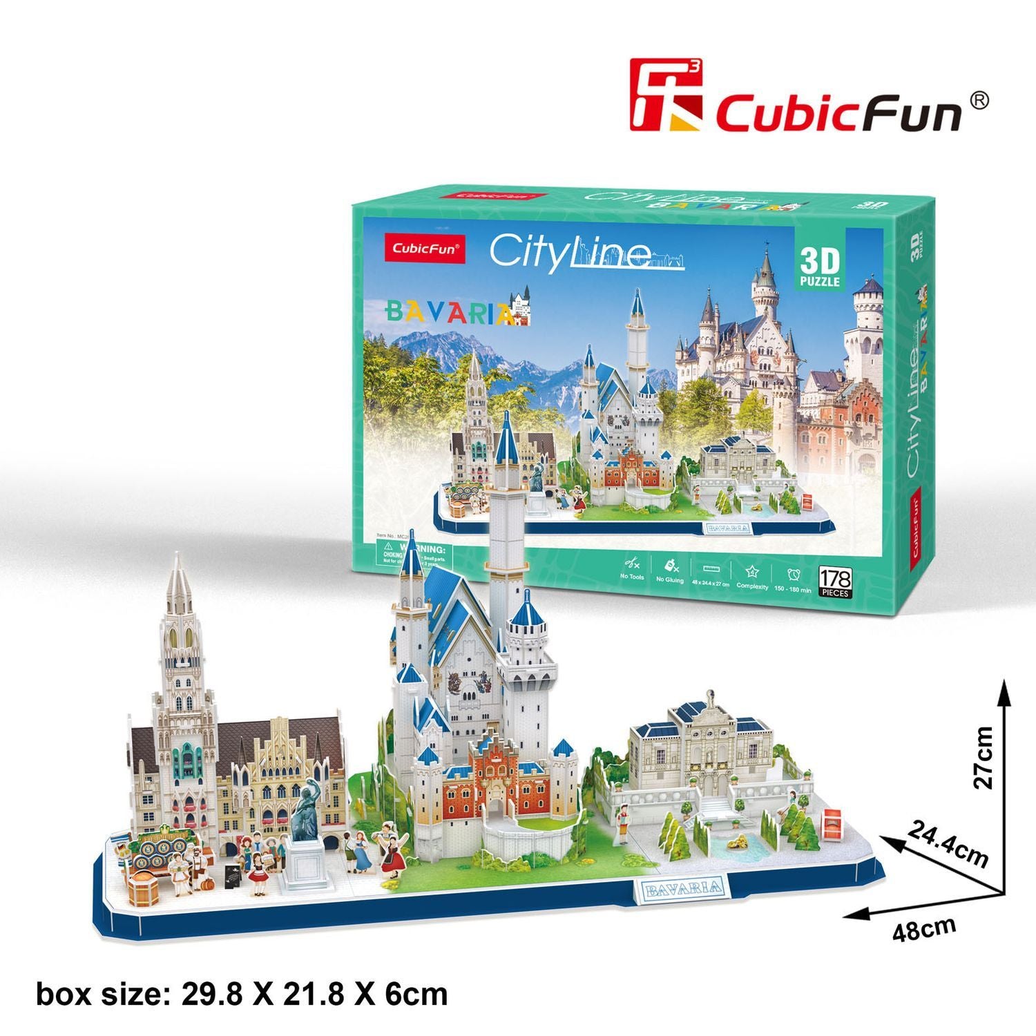 Cubicfun 3D Pussel City Line Bayern