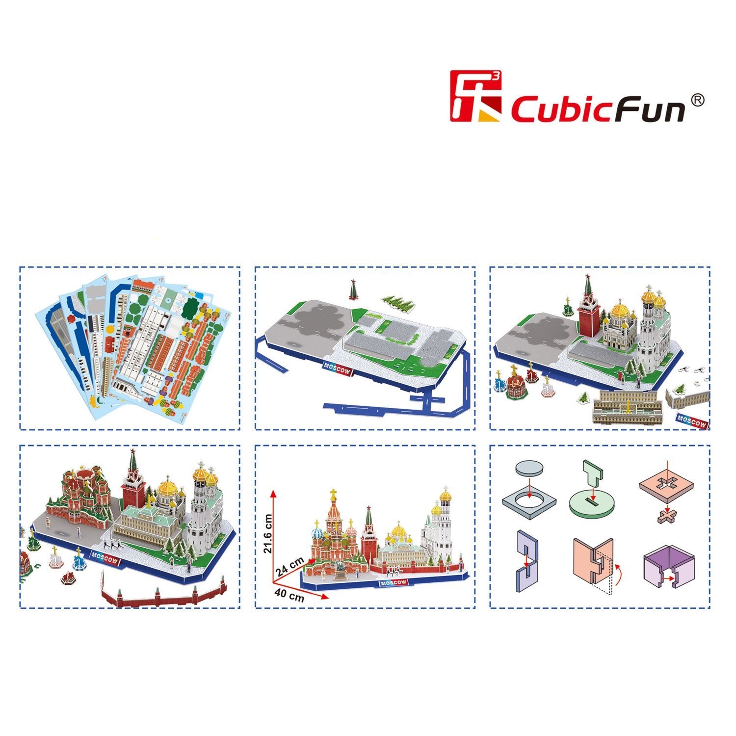 Cubicfun 3D Pussel City Line Moskva