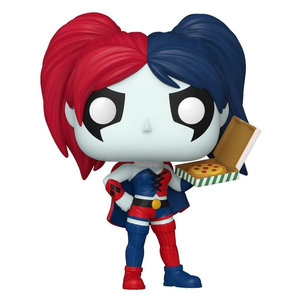 DC Comics: Harley Quinn Takeover POP! Heroes Vinylfigur Harley med Pizza 9 cm