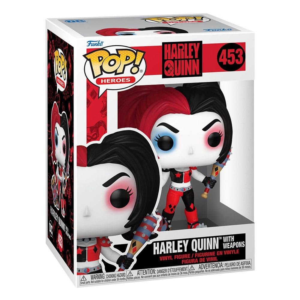 DC Comics: Harley Quinn Takeover POP! Heroes Vinylfigur Harley med vapen 9 cm