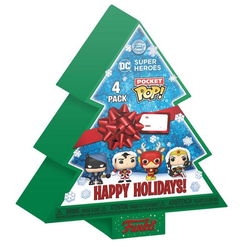 DC Comics Pocket POP Holiday Exklusivt 4-figurspaket