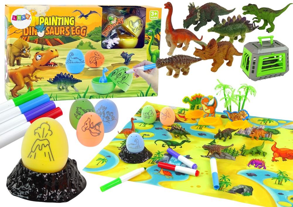 DIY Dinosaur Egg Painting Kit med Transporter & Mat