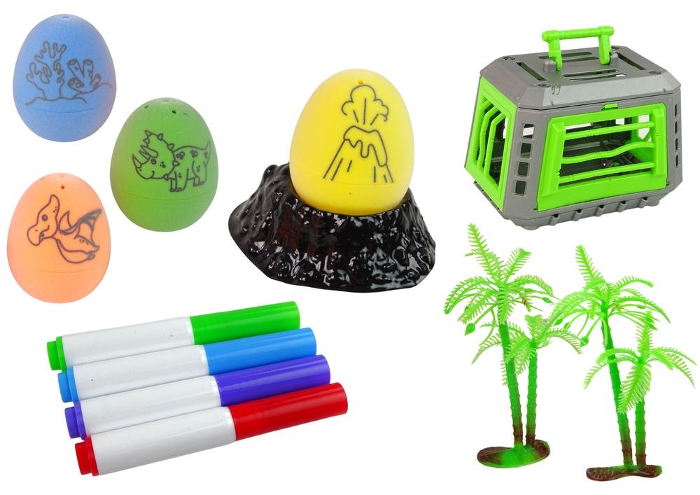 DIY Dinosaur Egg Painting Kit med Transporter & Mat