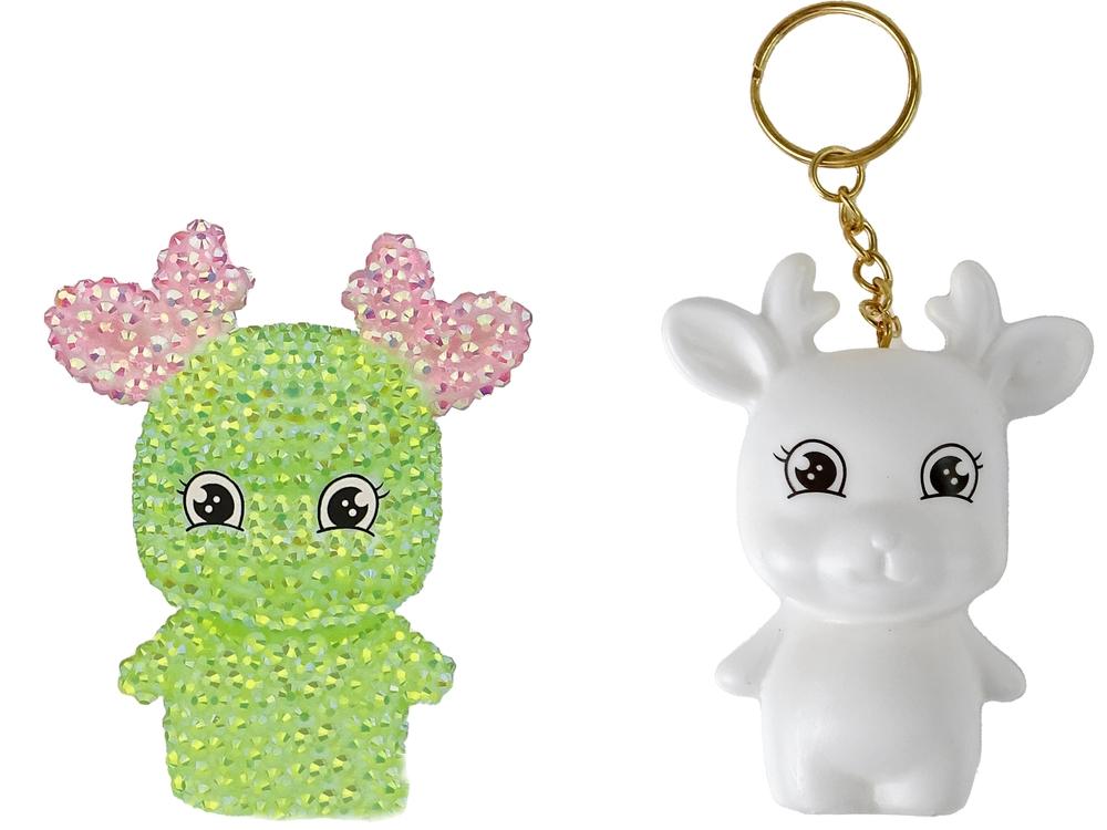 DIY Green Reindeer 3D Crystal Keyring Kit til alle aldre