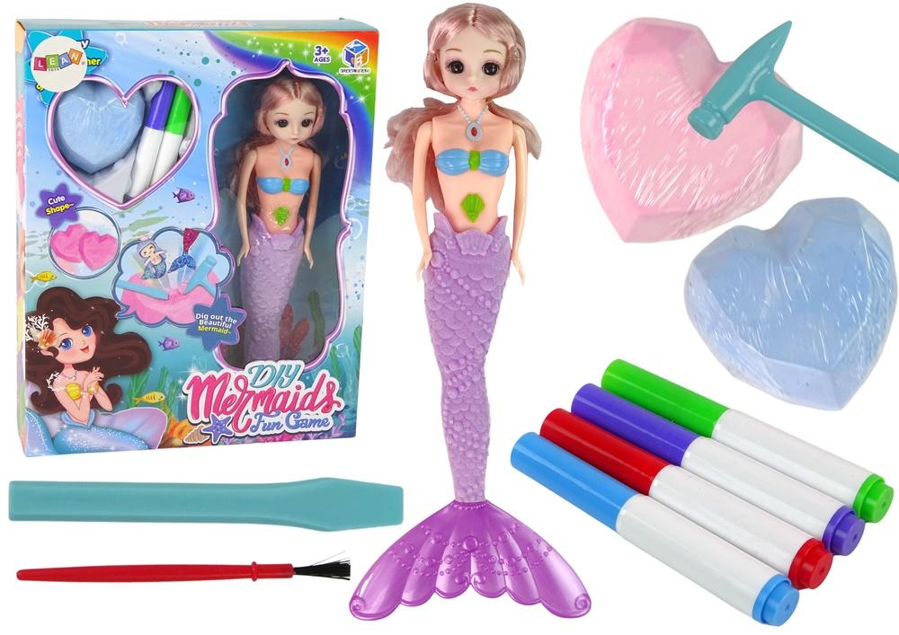 DIY Mermaid Treasure Kit: Grav, mal og leg!