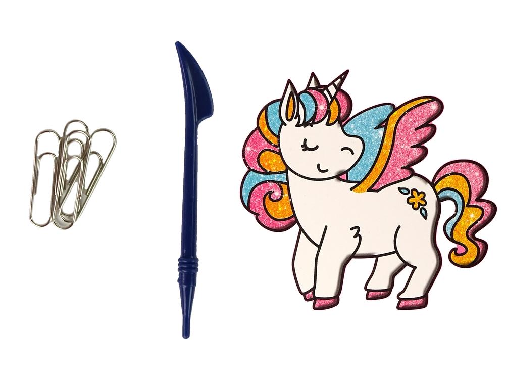 DIY Unicorn fönsterklistermärken: 8 glittrande färger för barn