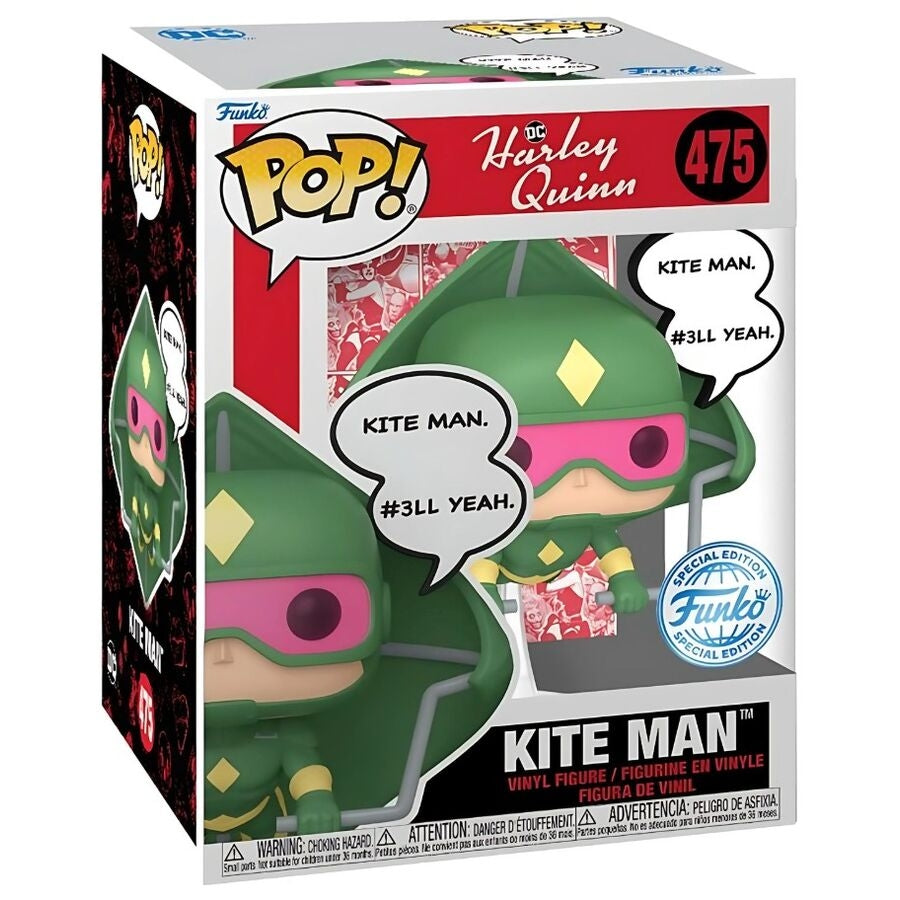 Deluxe DC Comics Kite Man Figur med Harley Quinn Design