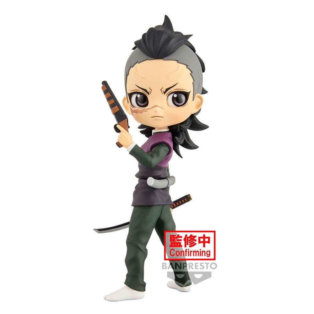 Demon Slayer Kimetsu no Yaiba Genya Shinazugawa Q posket figur 14cm