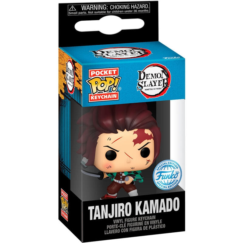 Demon Slayer nyckelring Tanjiro Kamado Pocket POP figur