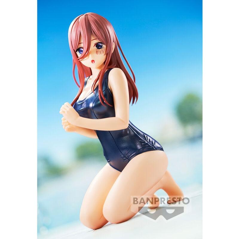 The Main Quintuplets Movie Heavenly Vivi School Style Miku Nakano Figur 12cm