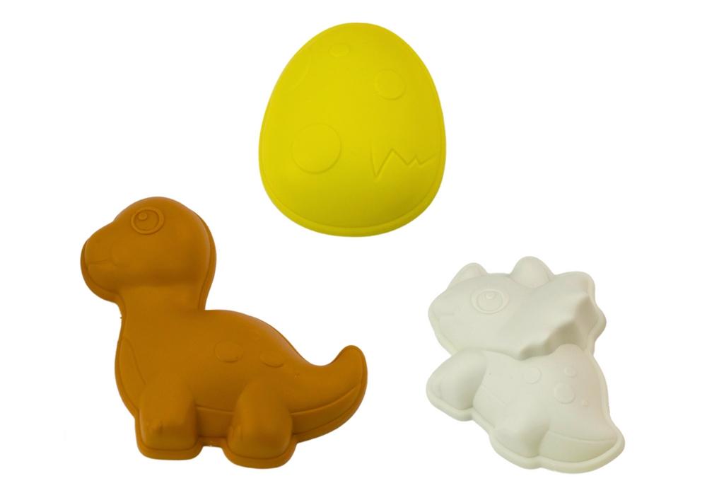 Dinosaur Sand Legetøj Sæt: Kværn, Spatel, Rake, Shapes Fun