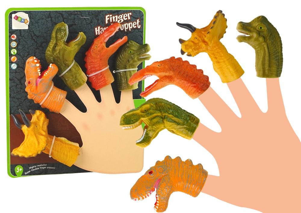 Dinosaur Finger Puppets 5 stk - Sjov &amp; lærerig legetid