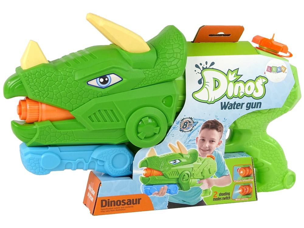 Dinosaur vandpistol: 1330 ml grøn, 8 m rækkevidde, sikker sjov