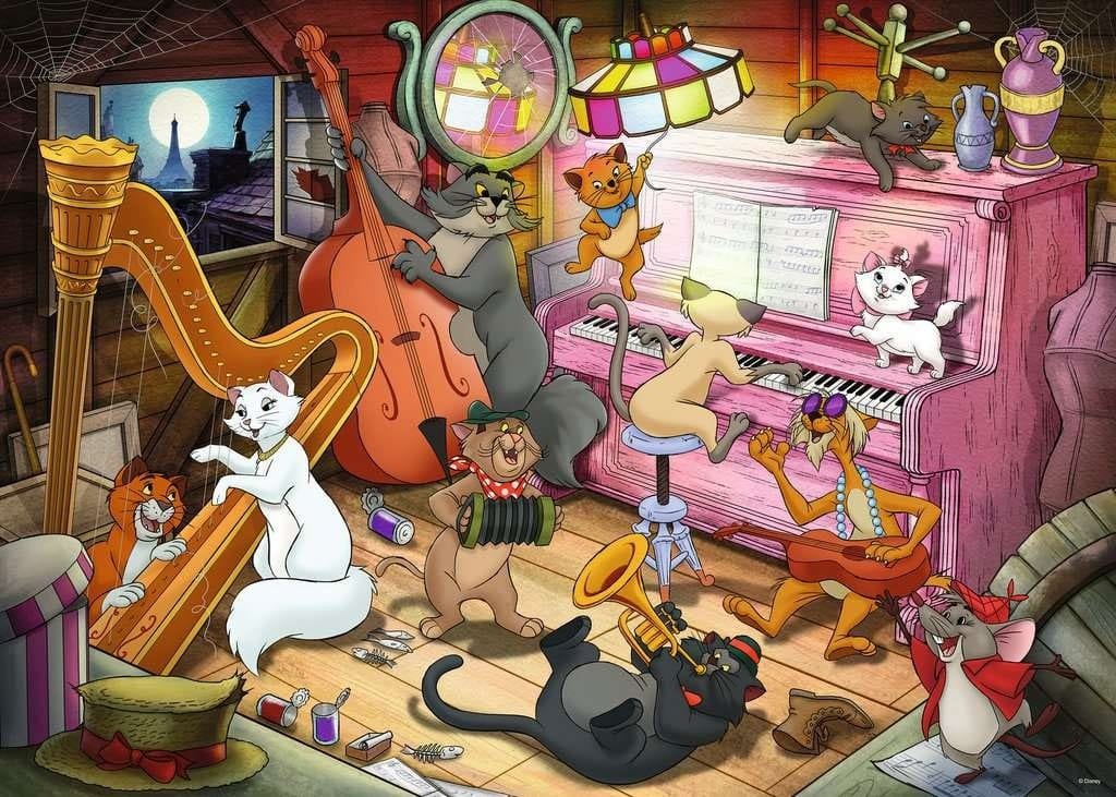 Disney Collector's Edition Jigsaw Puzzle Aristocats (1000 brikker)