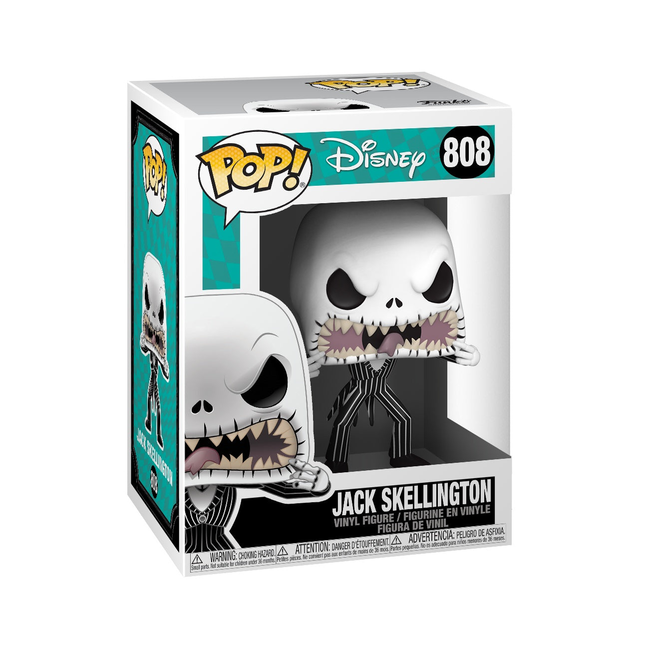 Disney Nightmare Before Christmas Jack Skellington Skrämmande ansiktsfigur