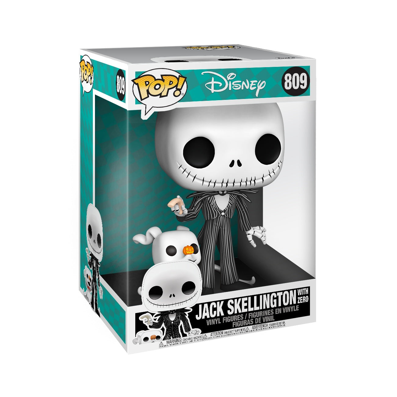 Disney Nightmare Before Christmas Jack med Zero 25cm figur